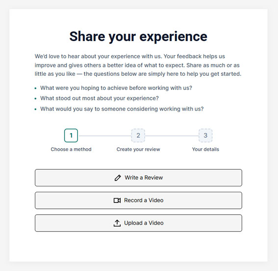 Collect reviews
