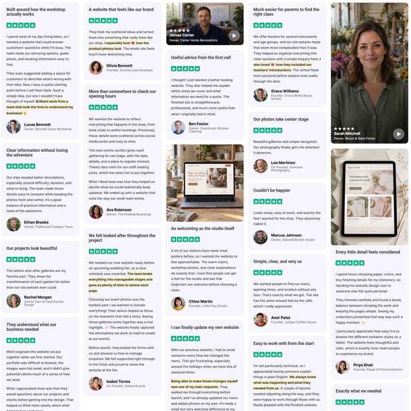Collect reviews